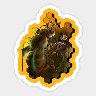 Honey-Office Bee Sticker